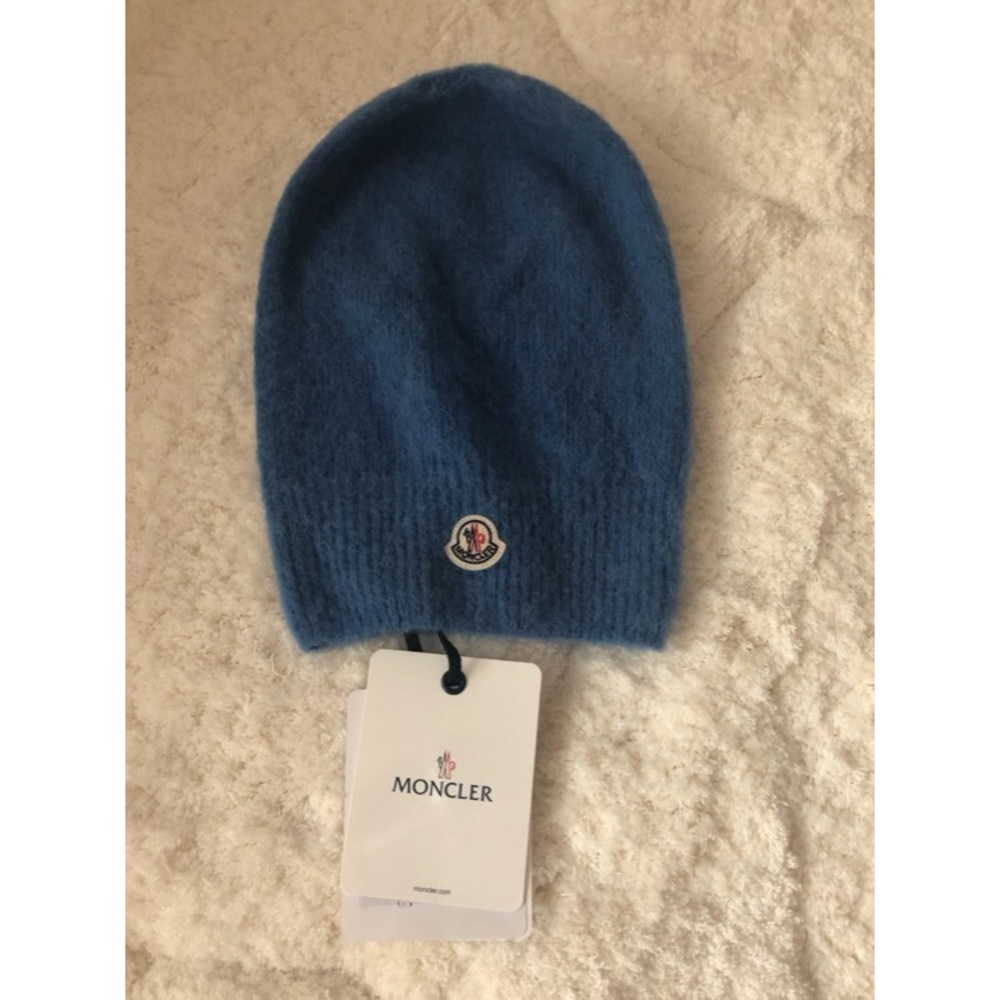 Moncler Beanie Hat. Blue. New! - Picture 5 of 7